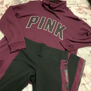 Victoria Secret Pink legs and Sweatshirt